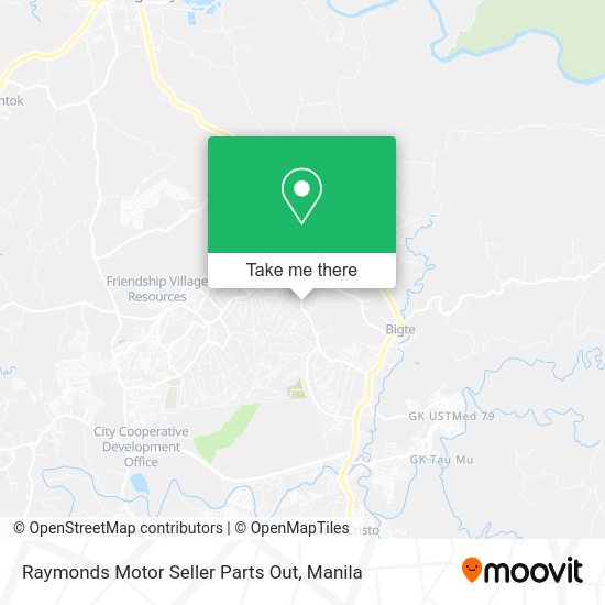 Raymonds Motor Seller Parts Out map