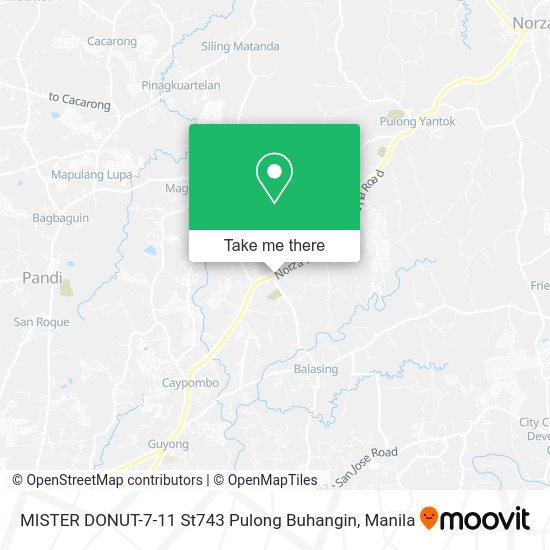 MISTER DONUT-7-11 St743 Pulong Buhangin map