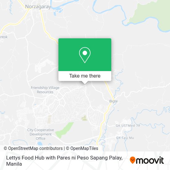Lettys Food Hub with Pares ni Peso Sapang Palay map