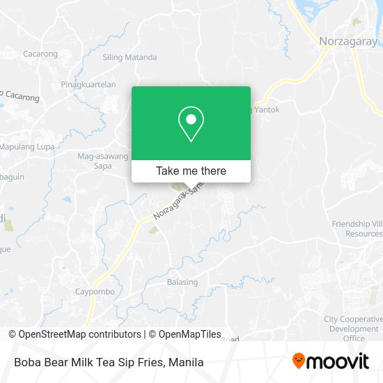 Boba Bear Milk Tea Sip Fries map