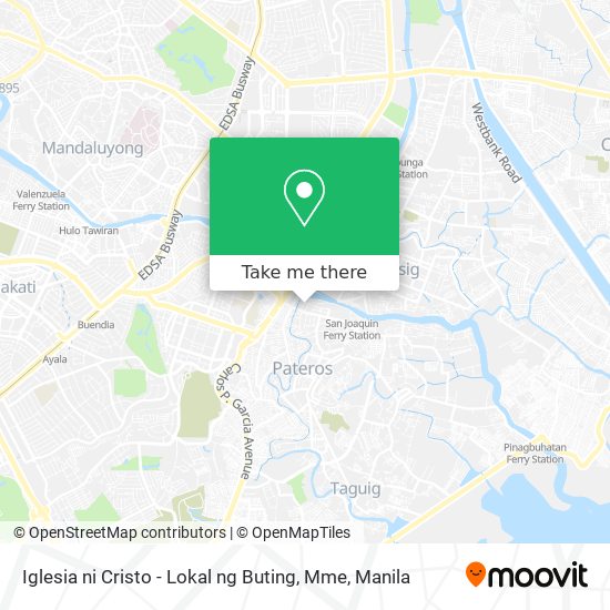 Iglesia ni Cristo - Lokal ng Buting, Mme map