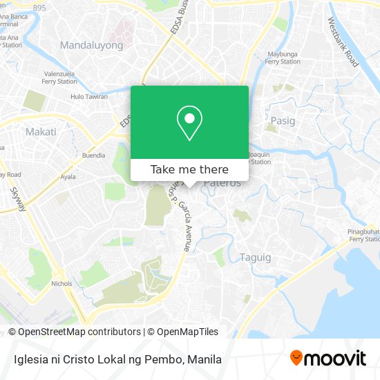 Iglesia ni Cristo Lokal ng Pembo map