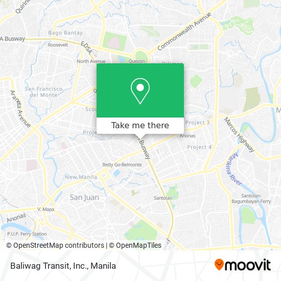 Baliwag Transit, Inc. map