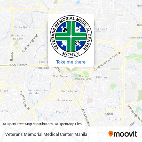 Veterans Memorial Medical Center map