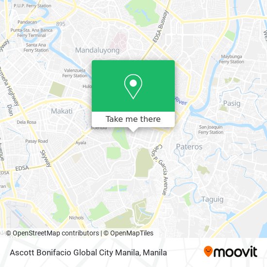 Ascott Bonifacio Global City Manila map