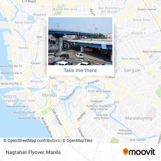 Nagtahan Flyover map
