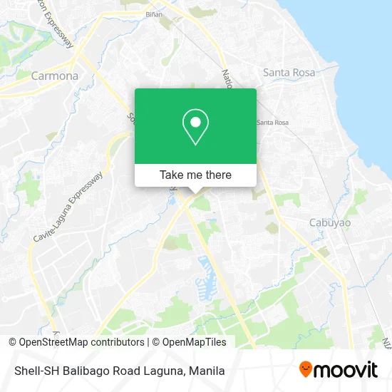 Shell-SH Balibago Road Laguna map