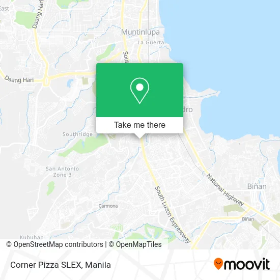 Corner Pizza SLEX map