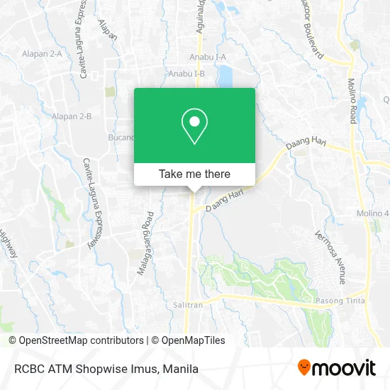 RCBC ATM Shopwise Imus map