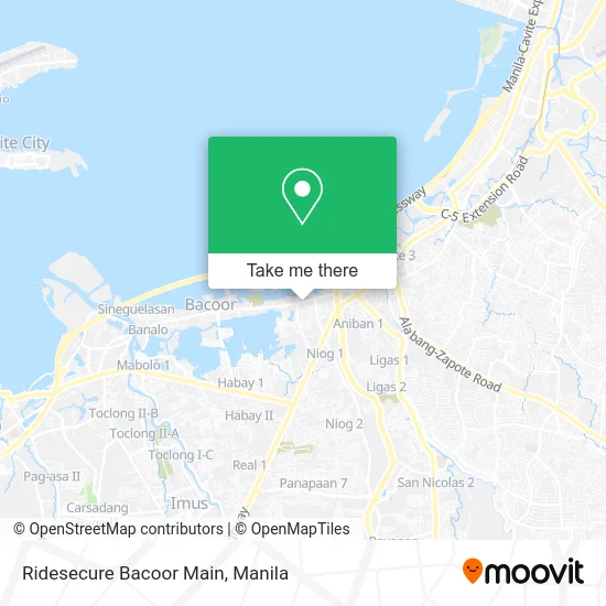 Ridesecure Bacoor Main map