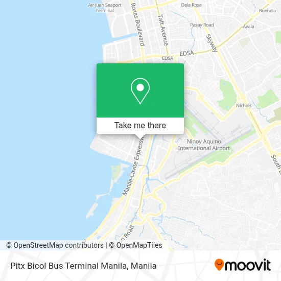Pitx Bicol Bus Terminal Manila map