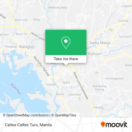 Caltex-Caltex Turo map