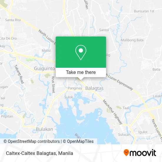 Caltex-Caltex Balagtas map
