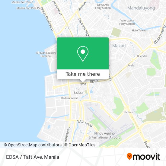 EDSA / Taft Ave map