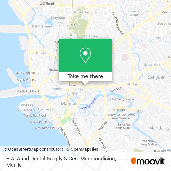 F. A. Abad Dental Supply & Gen. Merchandising map