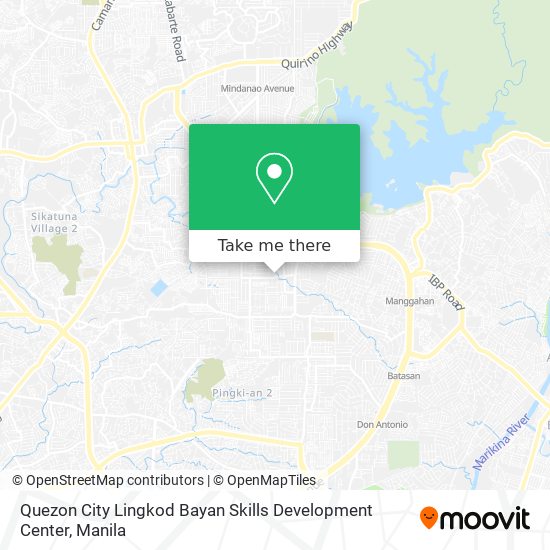 Quezon City Lingkod Bayan Skills Development Center map