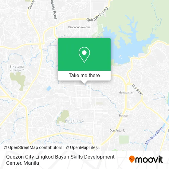 Quezon City Lingkod Bayan Skills Development Center map
