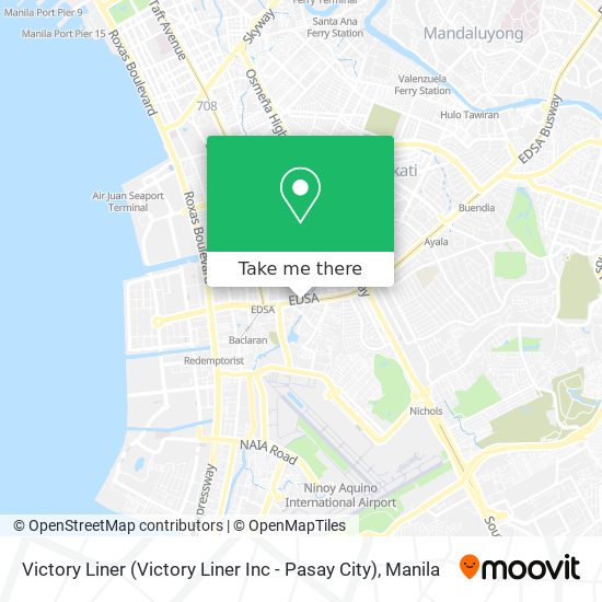 Victory Liner (Victory Liner Inc - Pasay City) map