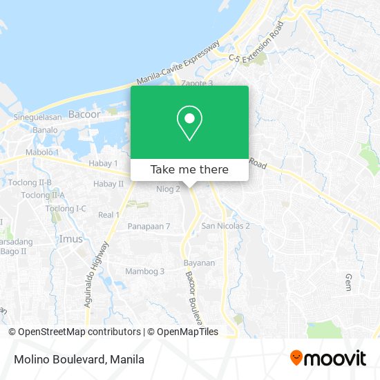 Molino Boulevard map