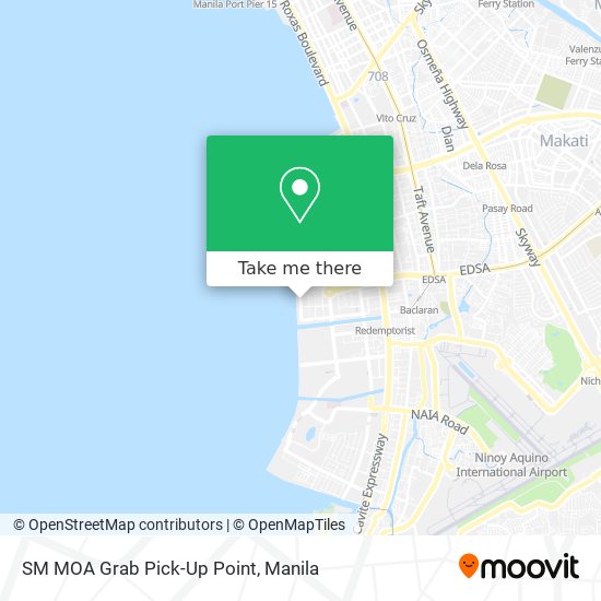 SM MOA Grab Pick-Up Point map
