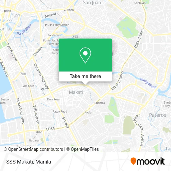 SSS Makati map