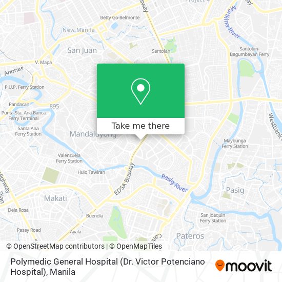 Polymedic General Hospital (Dr. Victor Potenciano Hospital) map