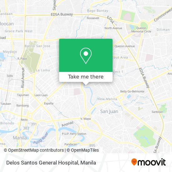 Delos Santos General Hospital map