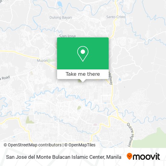 San Jose del Monte Bulacan Islamic Center map