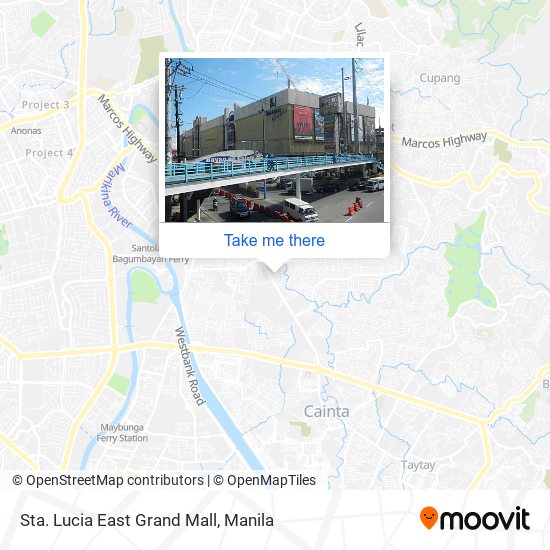 Sta. Lucia East Grand Mall map