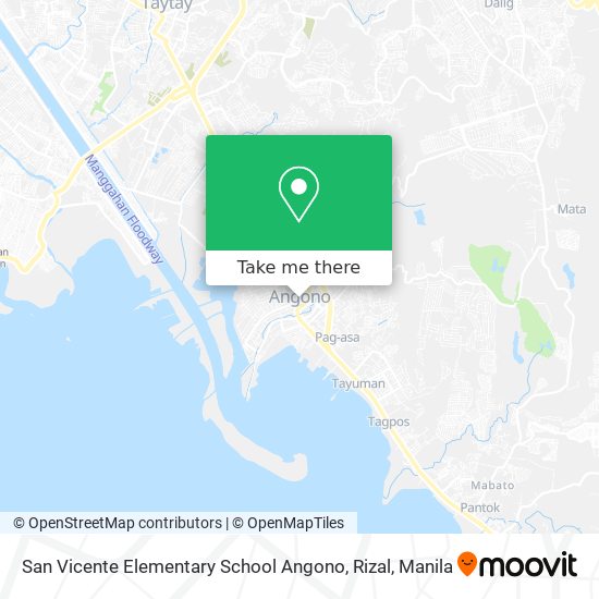 San Vicente Elementary School Angono, Rizal map