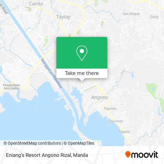 Eniang's Resort Angono Rizal map