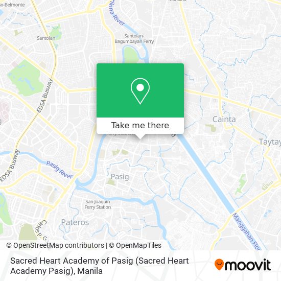 Sacred Heart Academy of Pasig map