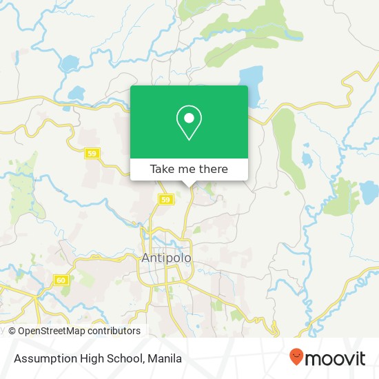 Assumption High School map