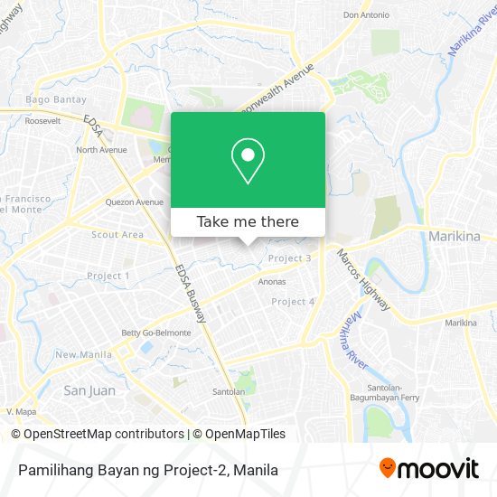 Pamilihang Bayan ng Project-2 map