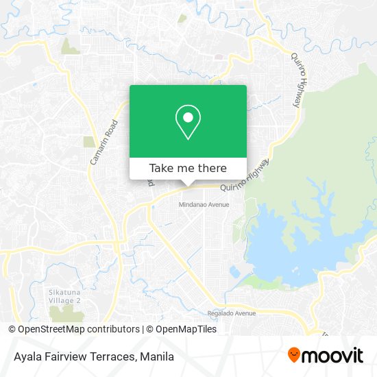 Ayala Fairview Terraces map