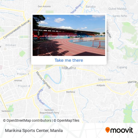 Marikina Sports Center map