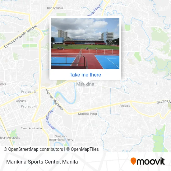 Marikina Sports Center map