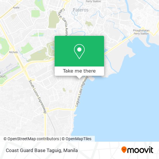 Coast Guard Base Taguig map