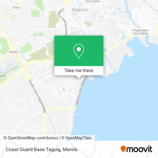 Coast Guard Base Taguig map