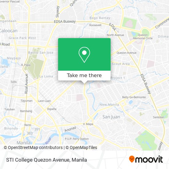 STI College Quezon Avenue map