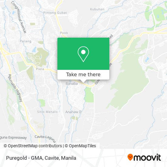 Puregold - GMA, Cavite map