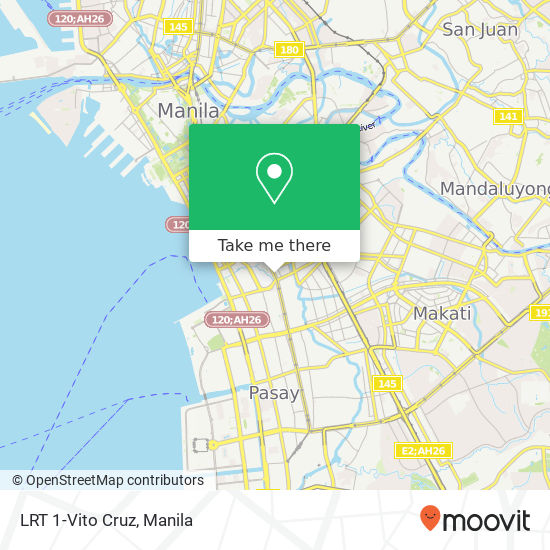 LRT 1-Vito Cruz map