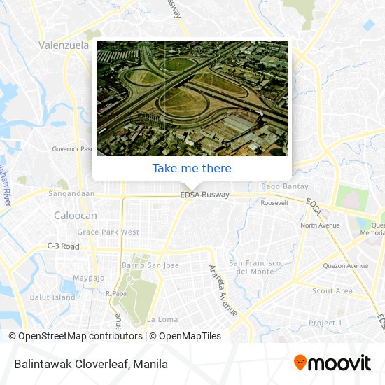 Balintawak Cloverleaf map