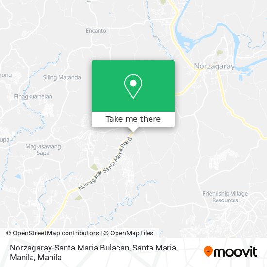 Norzagaray-Santa Maria Bulacan, Santa Maria, Manila map