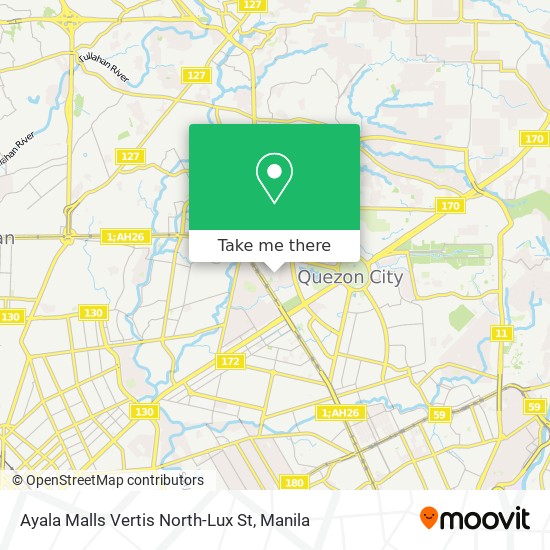 Ayala Malls Vertis North-Lux St map