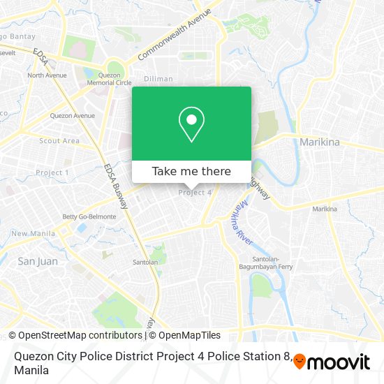 Quezon City Police District Project 4 Police Station 8 map