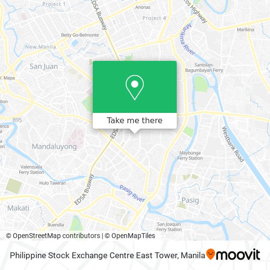 Philippine Stock Exchange Centre East Tower map