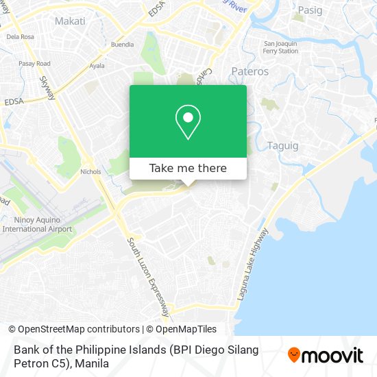 Bank of the Philippine Islands (BPI Diego Silang Petron C5) map