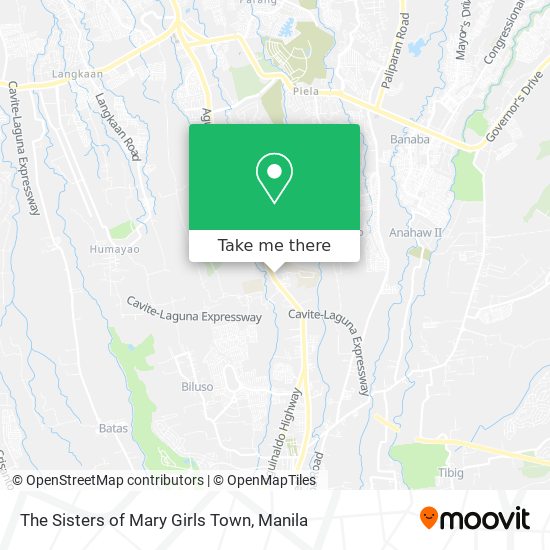 The Sisters of Mary Girls Town map