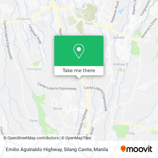 Emilio Aguinaldo Highway, Silang Cavite map